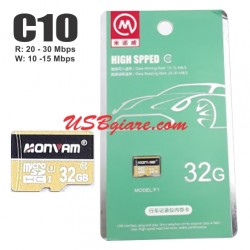 Thẻ nhớ 32Gb MicroSD Class 10 30Mbps Monvam F1